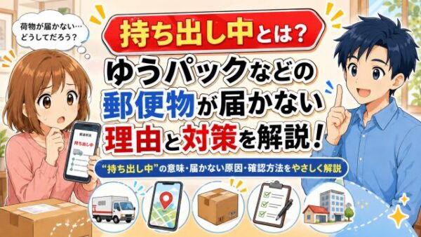 持ち出し中とは？ゆうパックなどの郵便物が届かない理由と対策を解説！